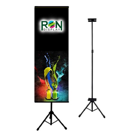 Tripod banner dua sisi